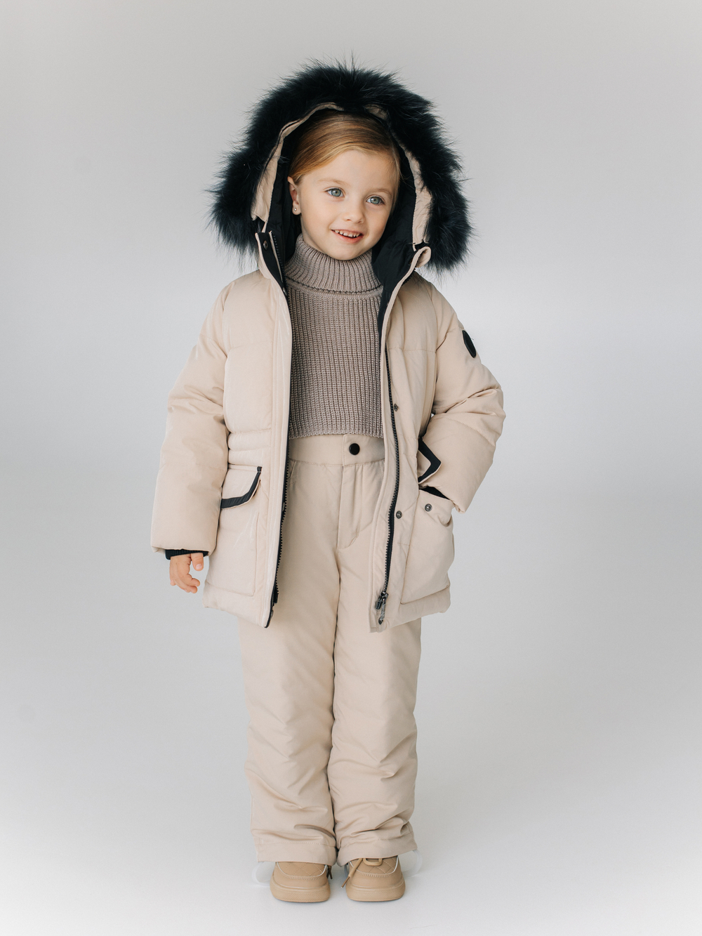 Костюм зимний, Бежевый