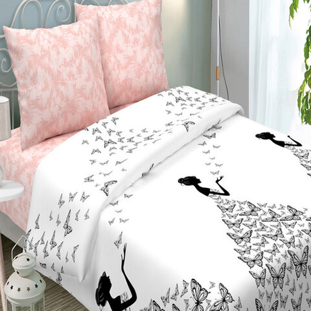 Комплект постельного белья "ВЛ. ДЖУЛИЯ", поплин Премиум, 100% хлопок.