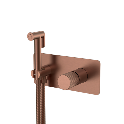 Смеситель гигиенический STICK BRUSHED BRONZE ручка LINEA