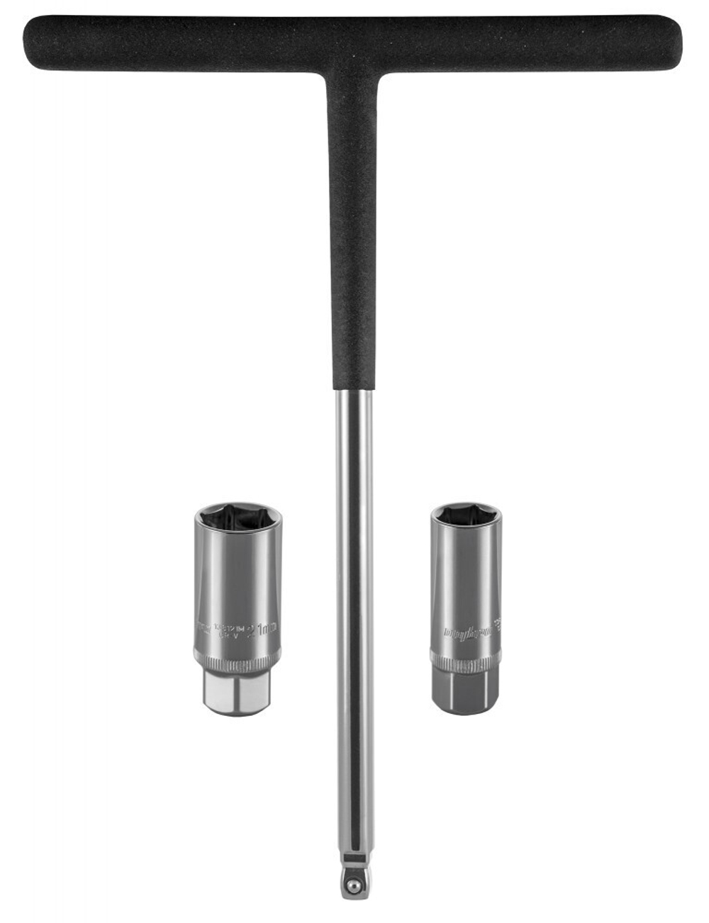 Набор головок торцевых свечных c магнитным держателем и Т-образной рукояткой 3/8"DR, 16 и 21 мм, 3 предмета