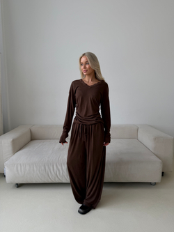 Трикотажный костюм Spring шоколад