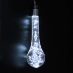 Гирлянда для улицы БАХРОМА «Ледяная капля» ш3,5* в0,6/0,8 м (8 насадок h-18 см), прозр. пров, пост.свечение,IP-65, 220v, Белый