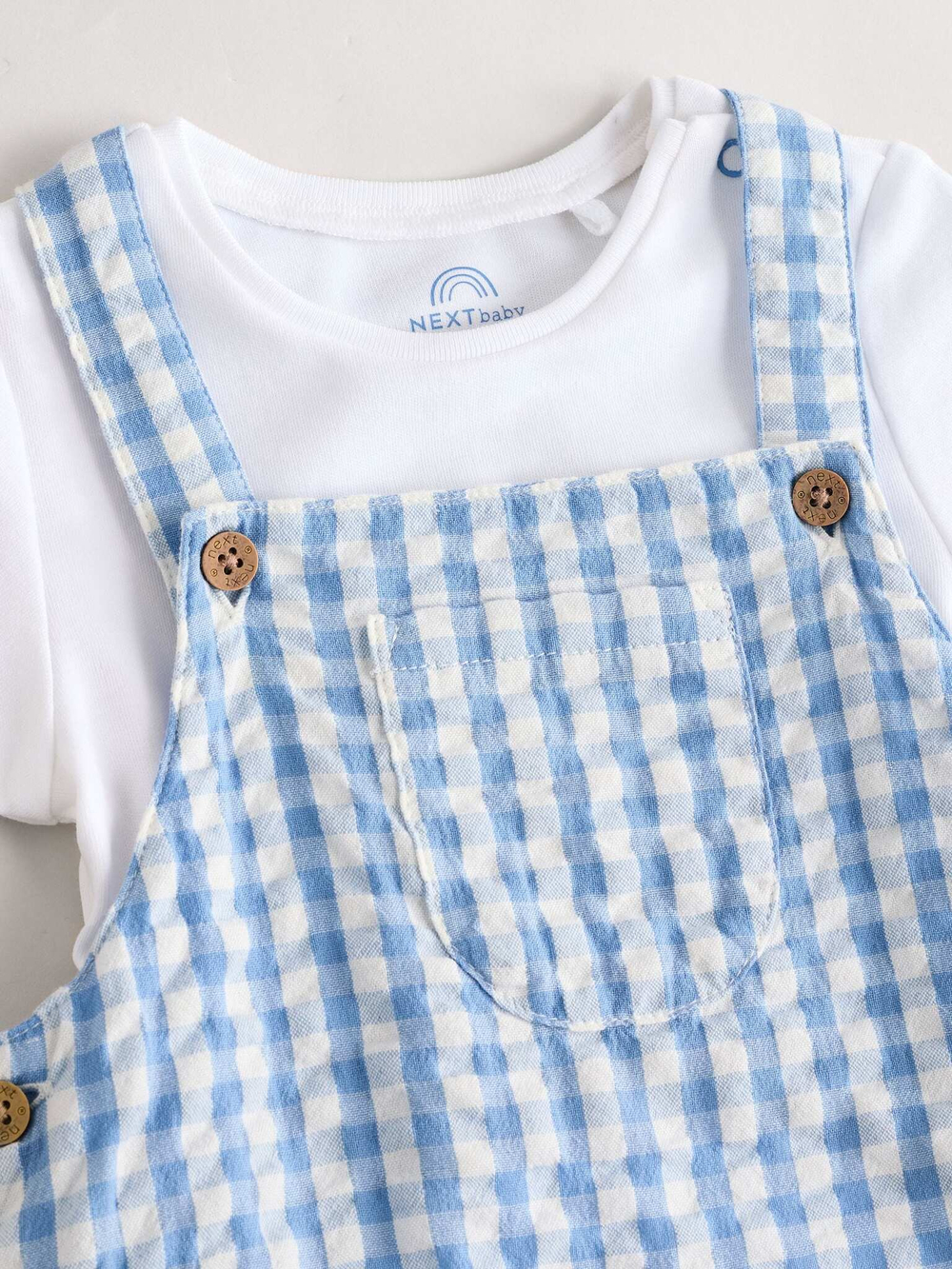 Комбинезон и боди в комплекте для малышей Next E47-402, Белый, Голубой