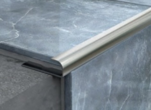 Профиль для плитки 8мм наружный полированная нержавеющая сталь ПК 13-8НСП.2700.01