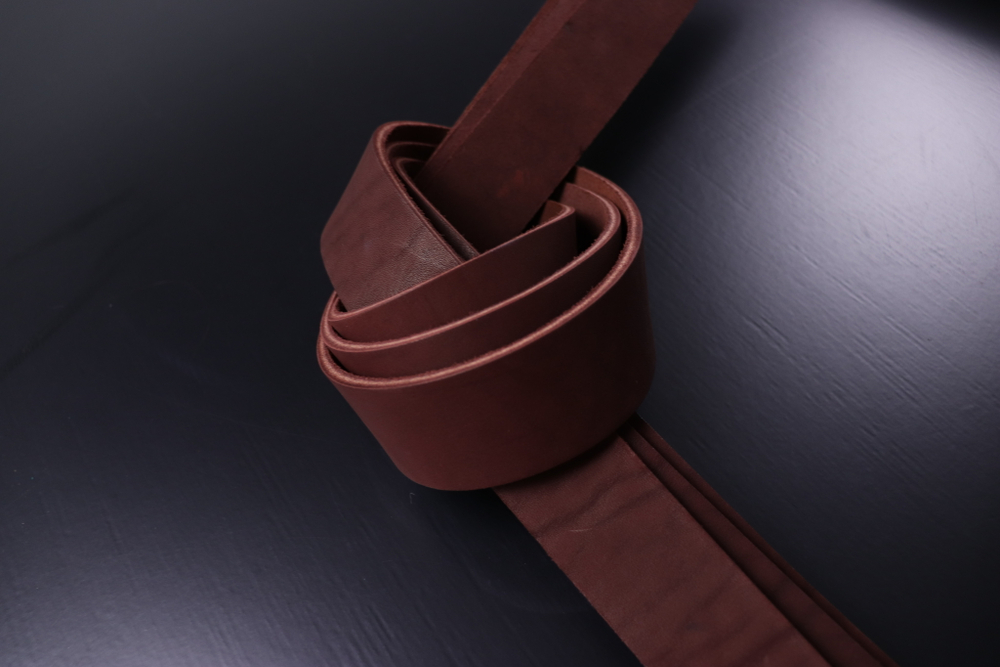 Ременная заготовка Бордо гладкая 4мм+