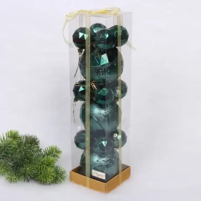 Набор шаров «Miracle» 10 см + 5 см (15 предметов), Изумруд