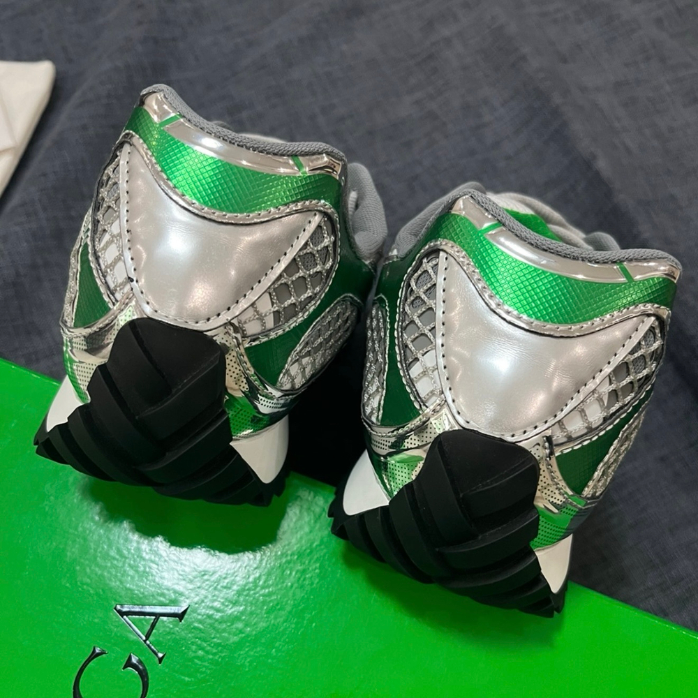 Bottega Veneta Orbit Sneaker Silver Parakeet