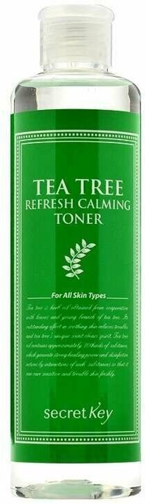 Secret Key Успокаивающий тонер для лица с экстрактом чайного дерева Tea tree refresh calming toner 248 мл/Корея (91530)