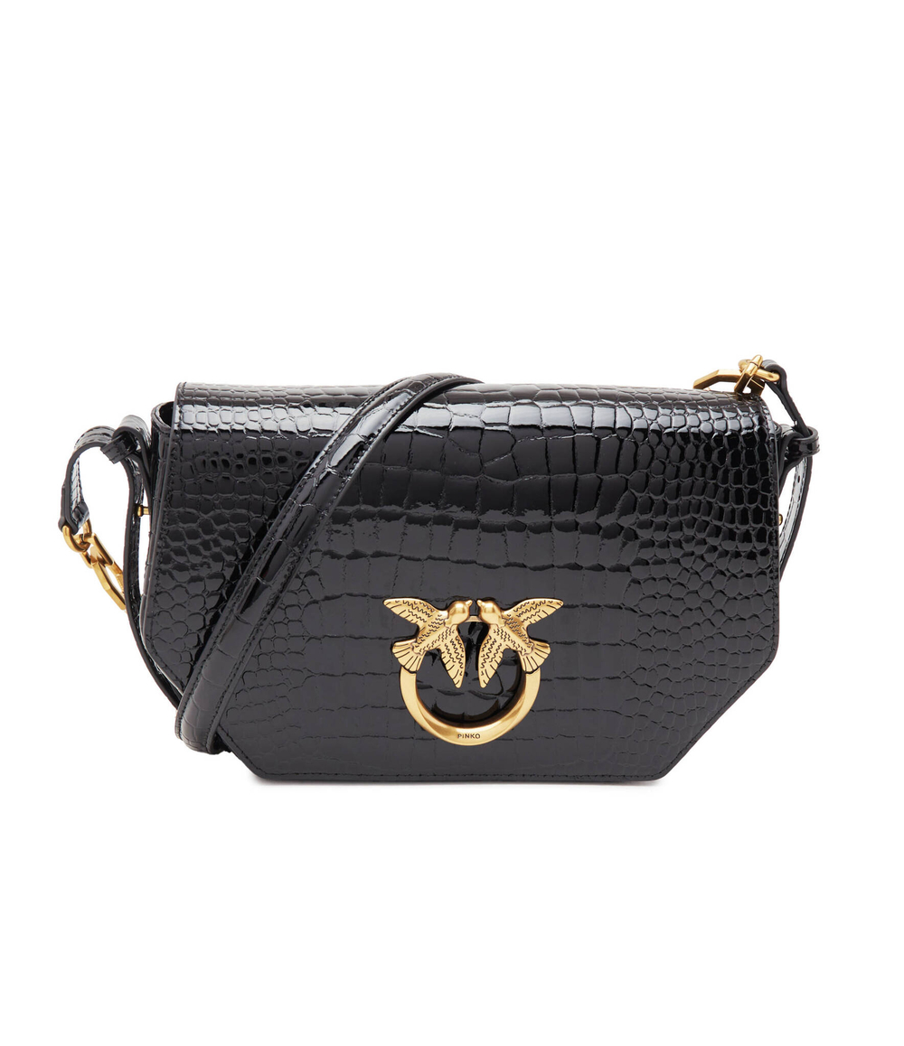 Кожаная сумка через плечо LOVE CLICK EXAGON CLASSIC Pinko - черный(100073 A17O)