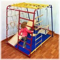 Спорткомплекс Веселый малыш спорткомплекс детский для дома красный №6 с мягкими бортиками — 9-0257