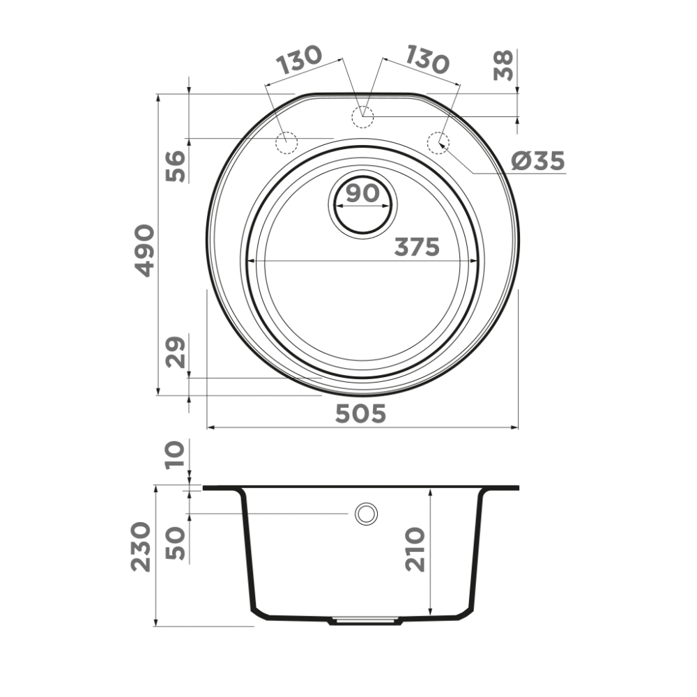 Кухонная мойка Omoikiri Miya 50R CH