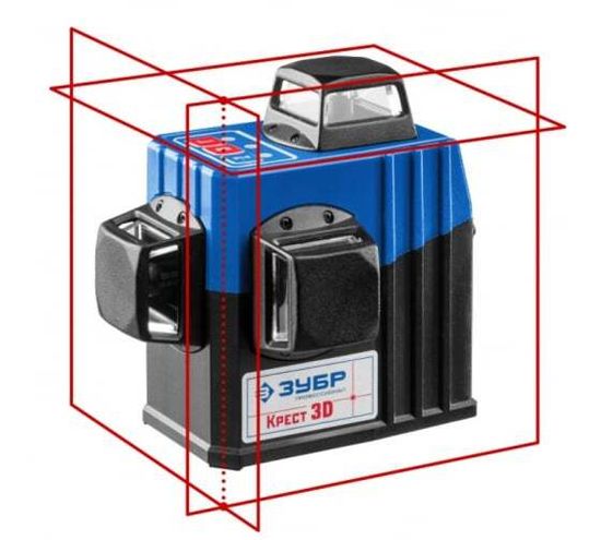 Нивелир лазер.лин. К 360 3D,ЗУБР , 70м, точн. 0,3мм 34908-2