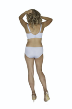 Телесный бюстгальтер с мягкой чашкой +size из кружева с «ресничками» (Размер: 90G) (Цвет: телесный)