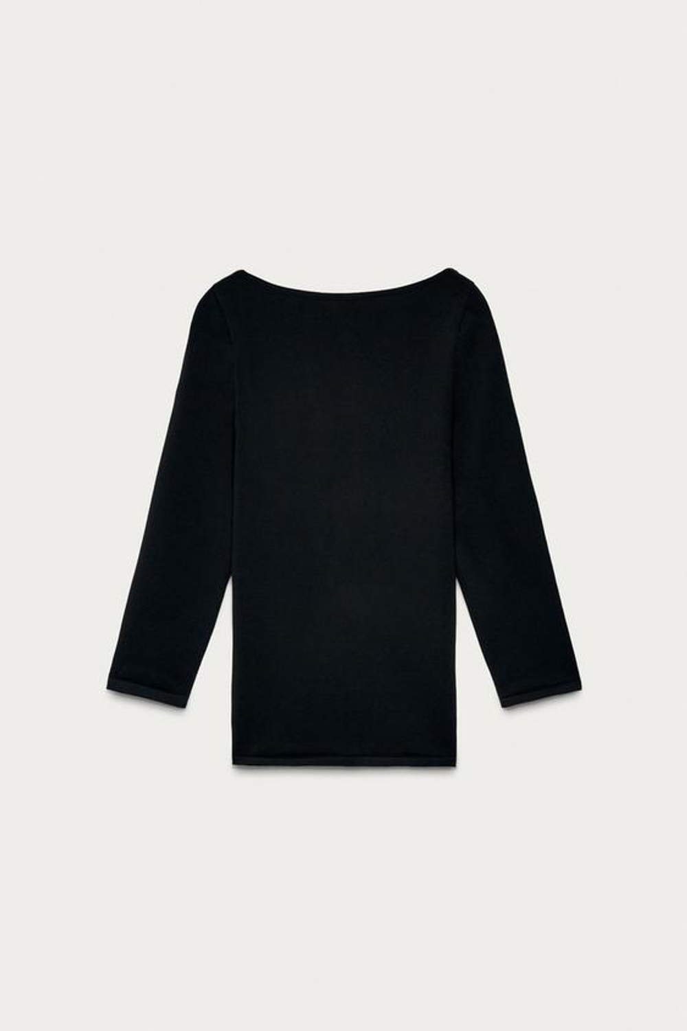 ZARA X MARISA BERENSON БЕСШОВНЫЙ ТОП, ЧЕРНЫЙ