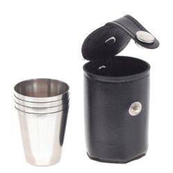 GAEM Набор из 6-ти предм.:, фляжка 200 мл, 4 стопки 50 мл, воронка, L15,5 W4,5 H18 см