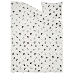 IKEA SPORTSLIG  (ИКЕА СПОРТСЛИГ)  -  Пододеяльник и наволочка, рисунок в виде шара, 150x200/50x60 см