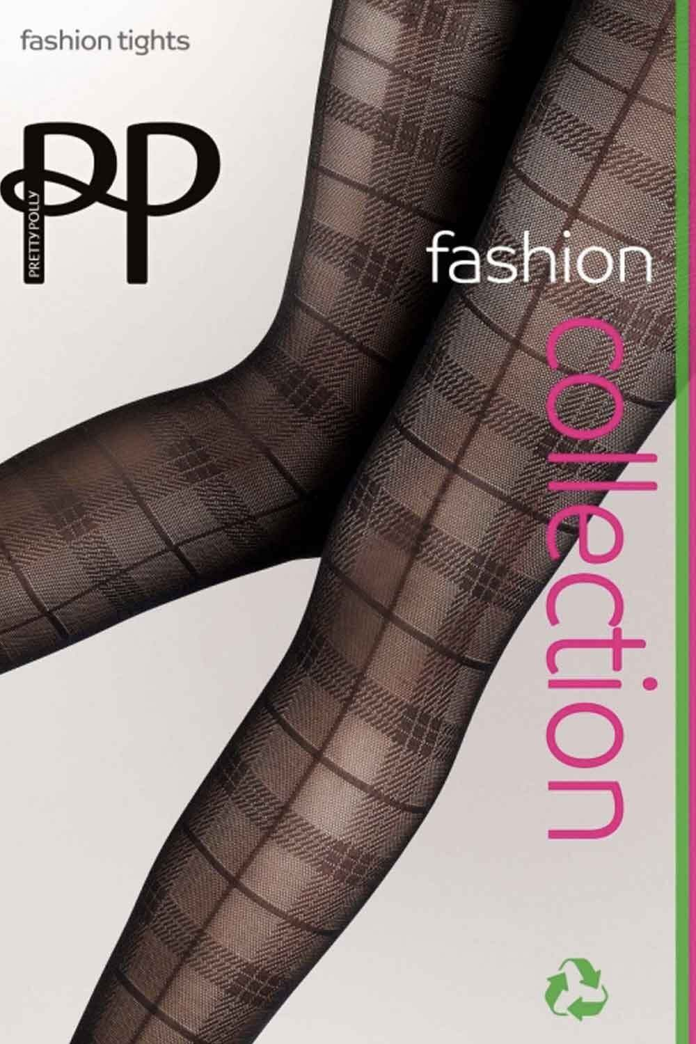 Клетчатые колготки Tartan Pattern Tights (Размер: 2 размер) (Цвет: черный)