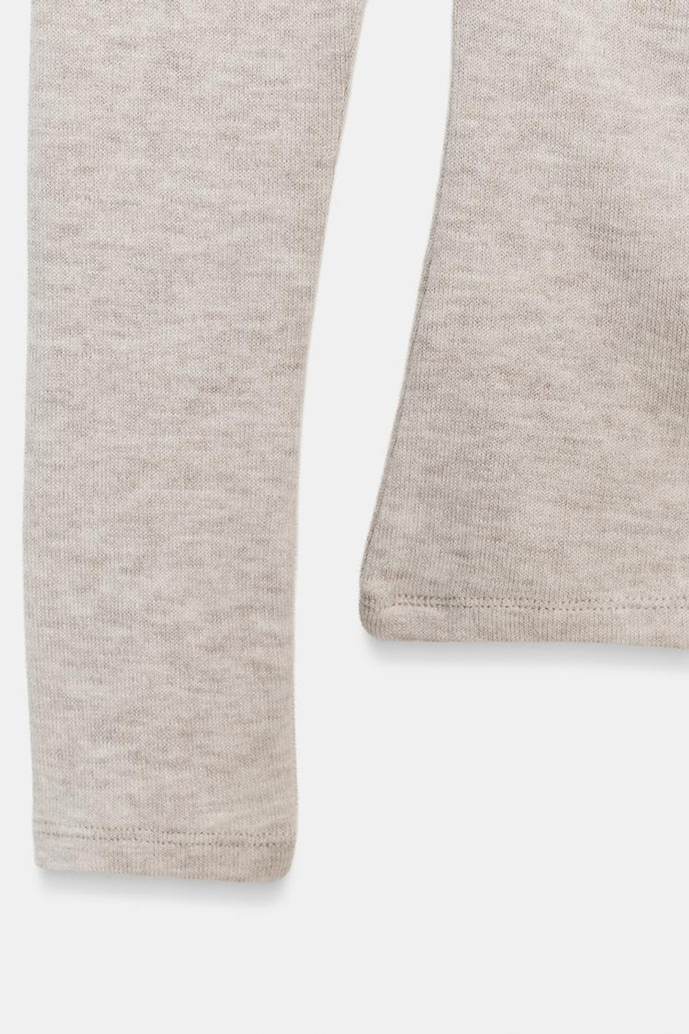 ZARA ТОП АСИММЕТРИЧНОГО КРОЯ ИЗ МЯГКОЙ ТКАНИ, БЕЖЕВЫЙ МЕЛАНЖ