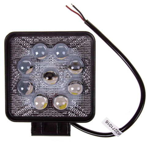 Фара дневного света 12/24 В 27 Вт 9 LED 6000K дальний свет квадрат 106х125х52мм Skyway