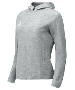 Худи на молнии женское ESSENTIAL Athlete Hooded FZ Jacket W, серый