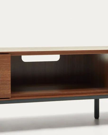 Vedrana Тумба под ТВ из орехового шпона со стальными ножками 195 x 35 см