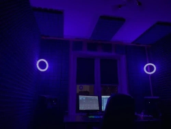 Акустический поролон "пирамида" 2000х1000х65мм графитовый