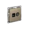 Розетка компьютерная + телевизионная 2-м СП AtlasDesign RJ45 кат.5E + TV механизм шампань SE ATN000589