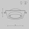 Встраиваемый светильник Maytoni Hoop DL086-GX53-SQ-WS