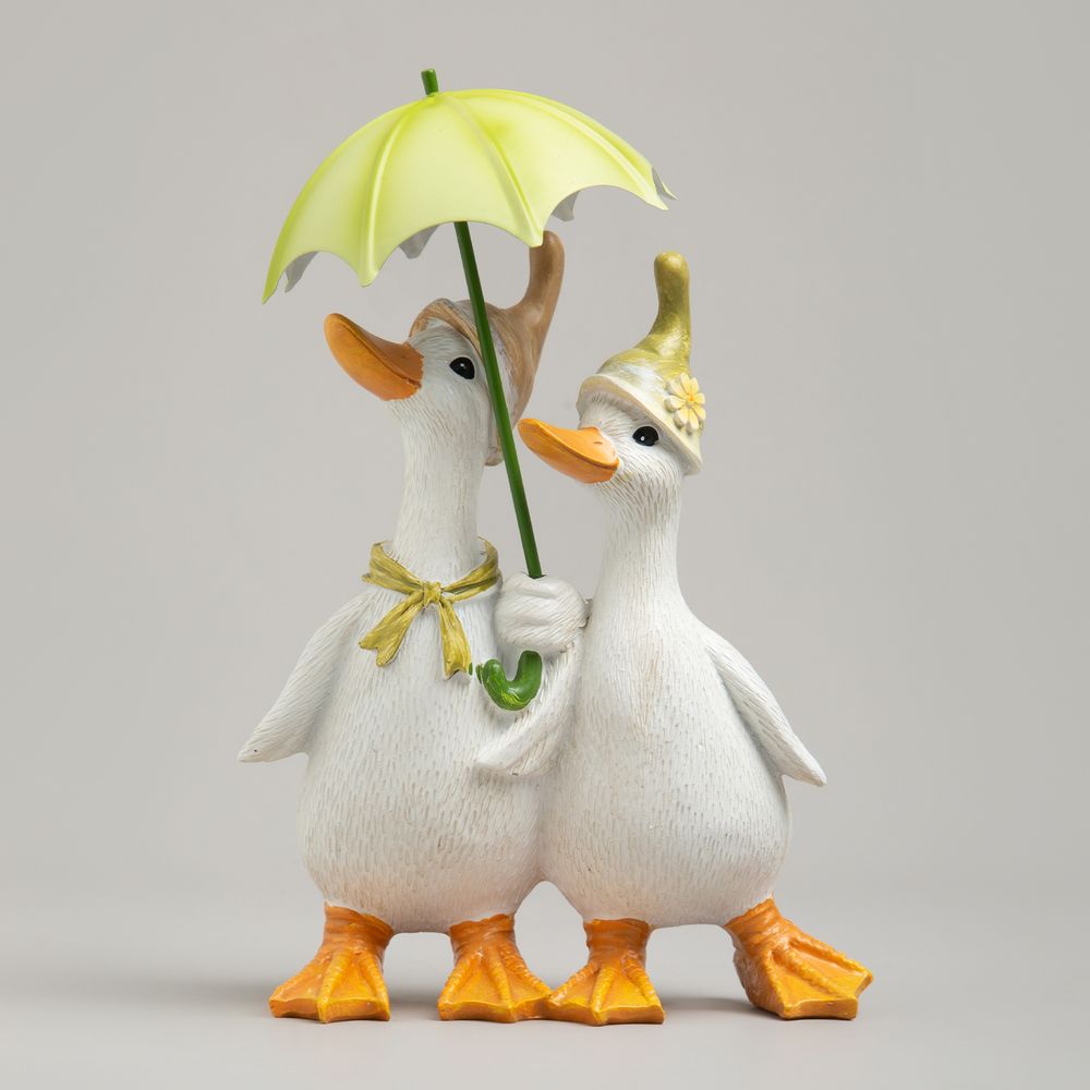 СТАТУЭТКА "УТОЧКИ ПОД ЗОНТИКОМ" 15Х10Х21,5 СМ