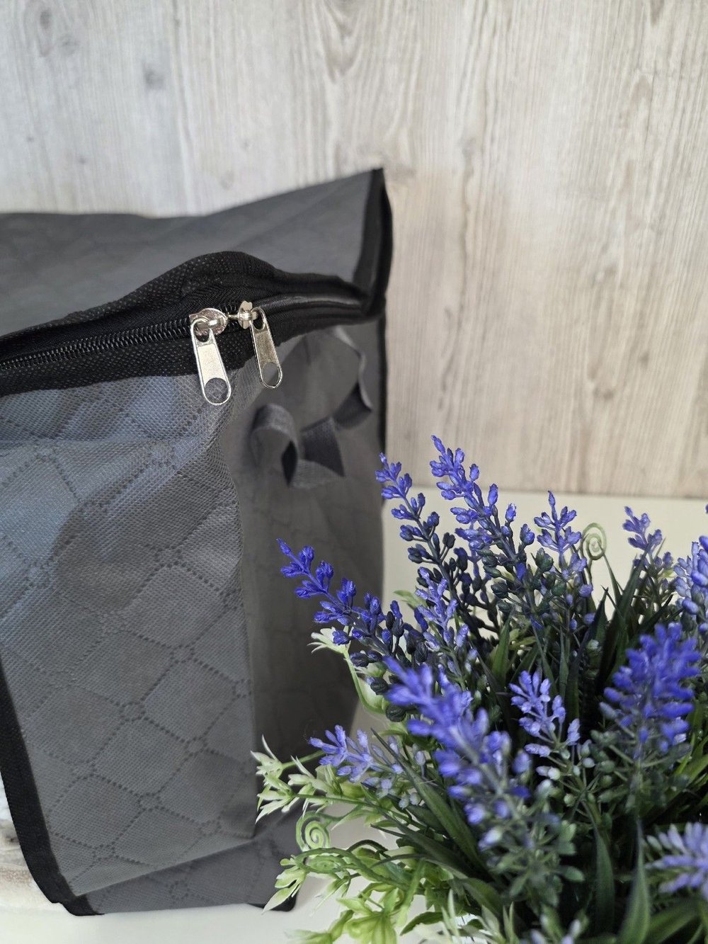 Короб для хранения с крышкой на молнии 60х43х35 см