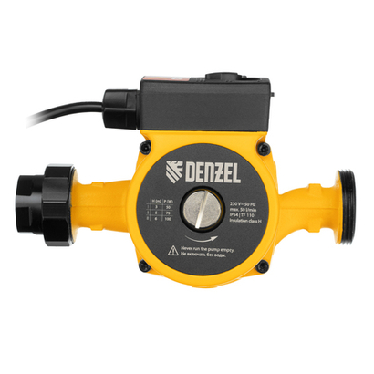DENZEL Циркуляционный насос CP25-6 напор 6м 50л/мин 1м кабель монтажная длина 180мм