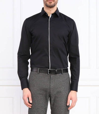 рубашка h-hank-party2 BOSS BLACK - черный(50484505)