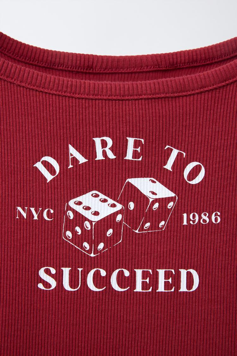 ZARA ТОП В РУБЧИК, КРАСНЫЙ