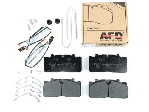 Колодка дискового тормоза (A-710)(04) системы: WABCO; PAN 17 а/м Газон NEXT, ПАЗ ВЕКТОР NEXT, Renault Trucks, Iveco (с установочным комплектом: палец\ пружинки\ пыльники\датчик износа) (к-т 4шт.)  WVA 29088 (AFD)