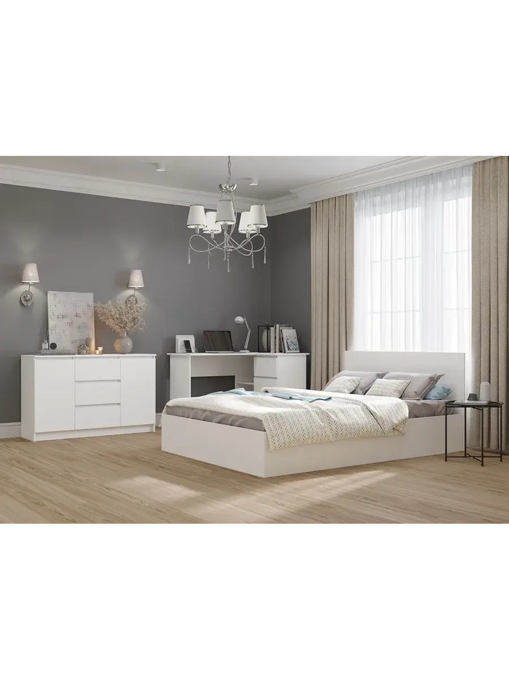 Кровать односпальная 120х200 см КРМ