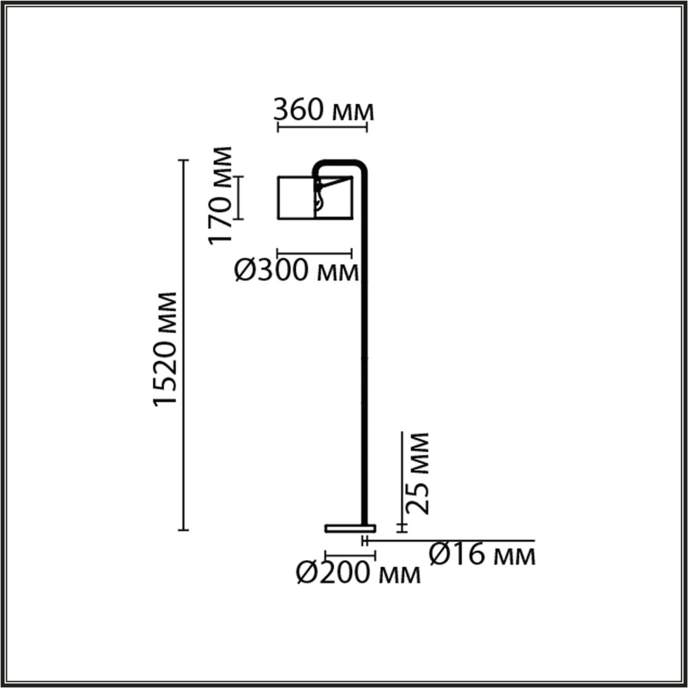 8074/1F LN Торшер E27 1*60Вт 220В IP20 NEOCLASSI