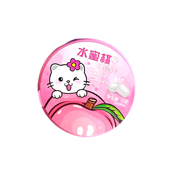 Драже Hello Kitty Tablet Sugar со вкусом персика 10 г