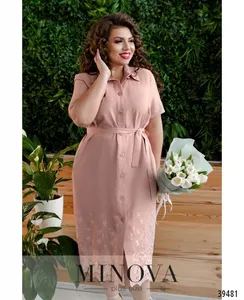 Платье 419-розовый Minova