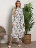 Платье-рубашка Долли (бело-синее) П15555-10М LT Collection