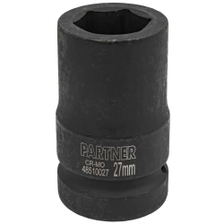 Головка ударная глубокая 27мм (6гр),1'' Partner PA-48510027