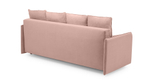 Диван Кардинал Лайт Vivaldi 27 208*94*80 см, Розовый Велюр Еврокнижка Фиеста