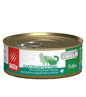 Blitz Vetline Gastrointestinal (суфле) для кошек, при нарушении работы ЖКТ, 100гр.