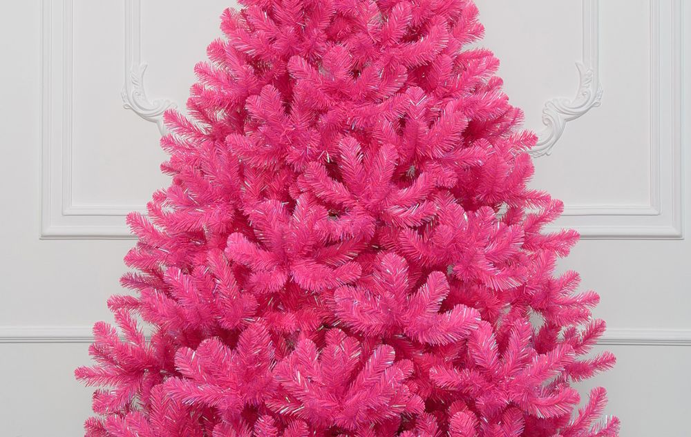 Искусственная розовая елка «Фуксия» (пвх) от 1,2 м до 3 м