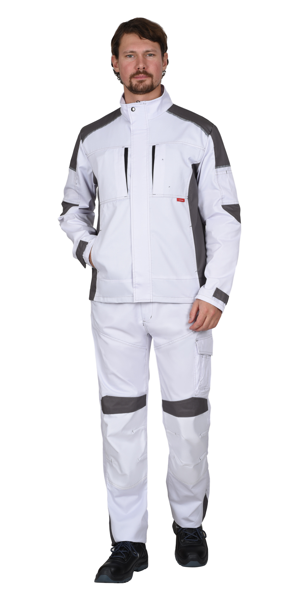 Куртка СИРИУС-ЦИТРИН белый со средне-серым