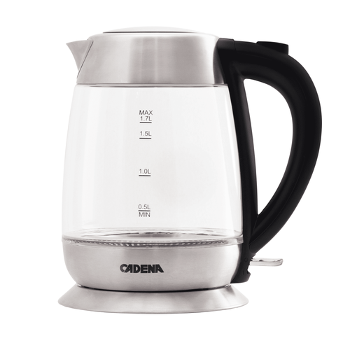 Чайник электрический Cadena KC501G, 1,7л, мощность 1850 - 2200Вт, LED-подсветка