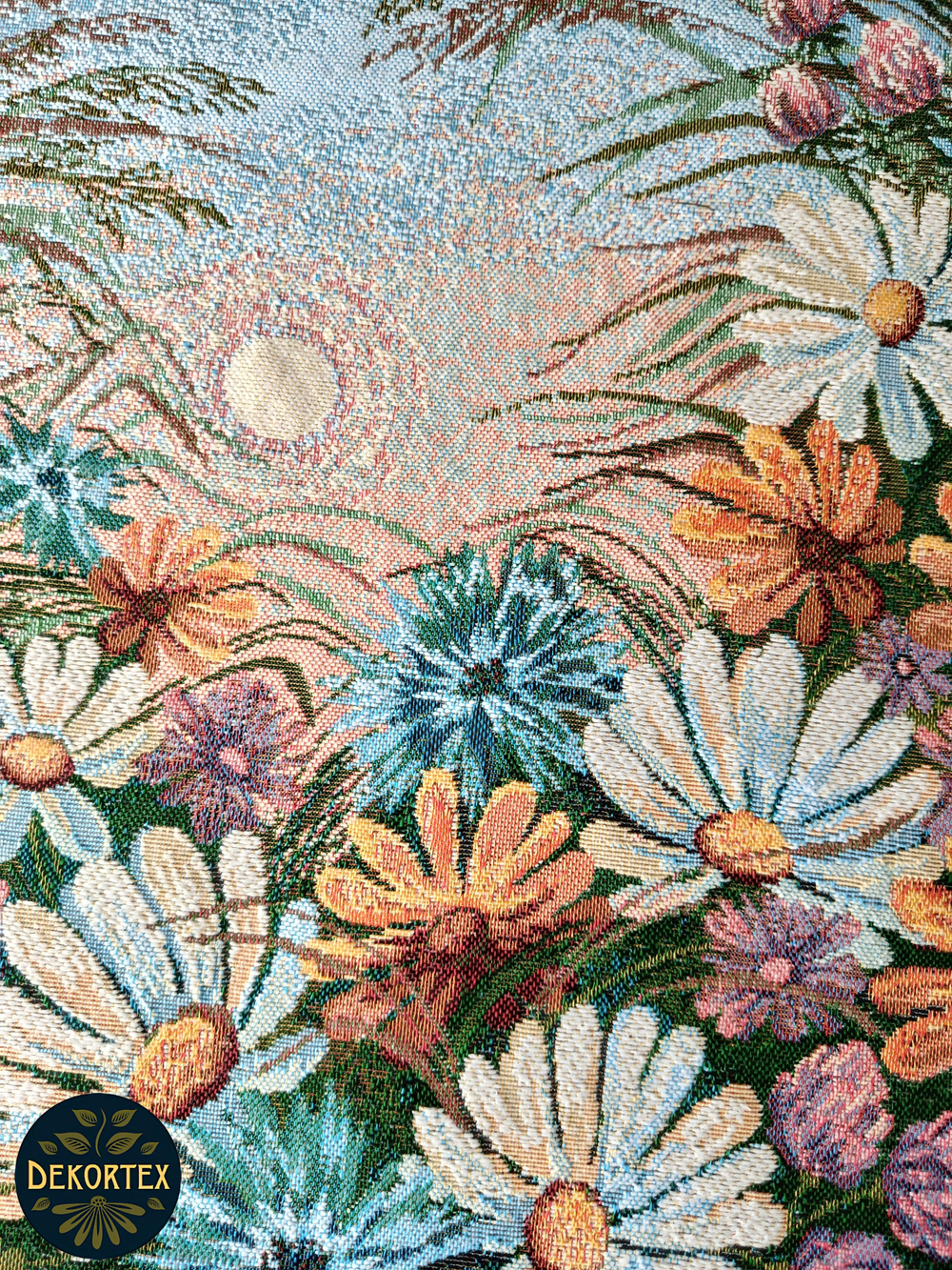 Декоративная гобеленовая салфетка Ромашковый венок D 54 см