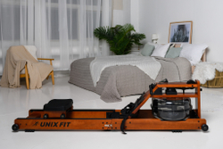 Гребной тренажер UNIX Fit Wood Rower Dark