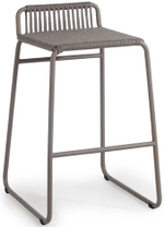 Стул барный плетеный Papatya Riva, тортора