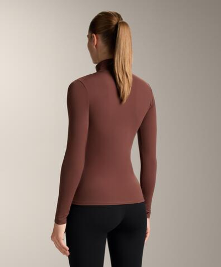 Oysho Термофутболка с длинным рукавом, терракотовый