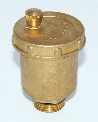 Воздухоотводчик прямой ЛАТУН 1/2  ЗОЛЛ  (100/10шт)